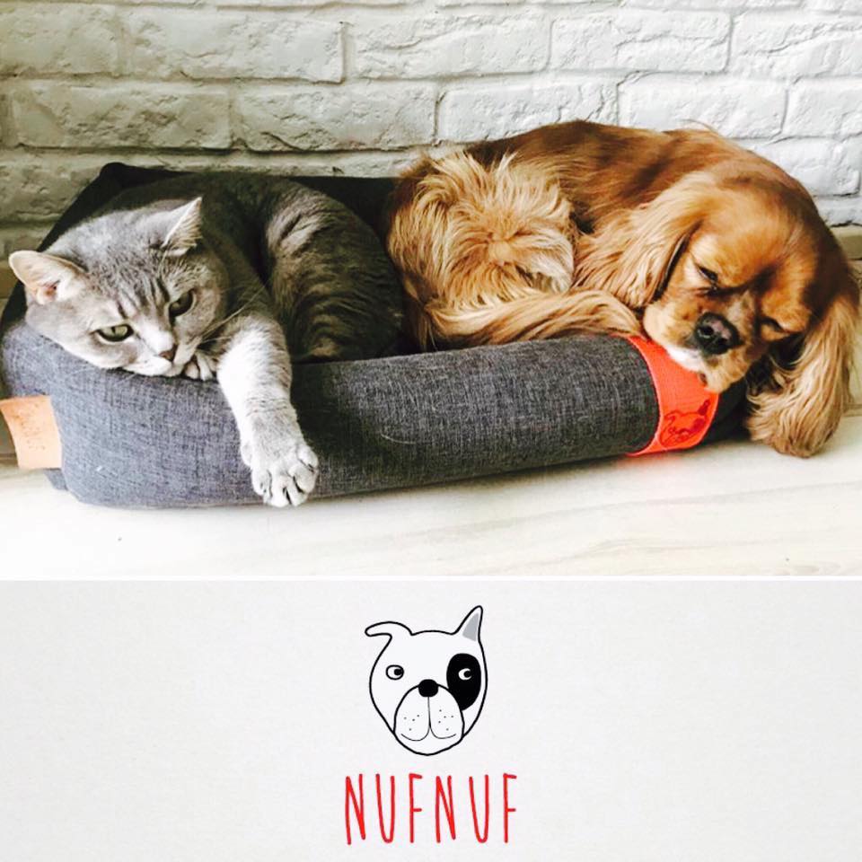 Hranaté pelíšky pro kočky a psy NUFNUF